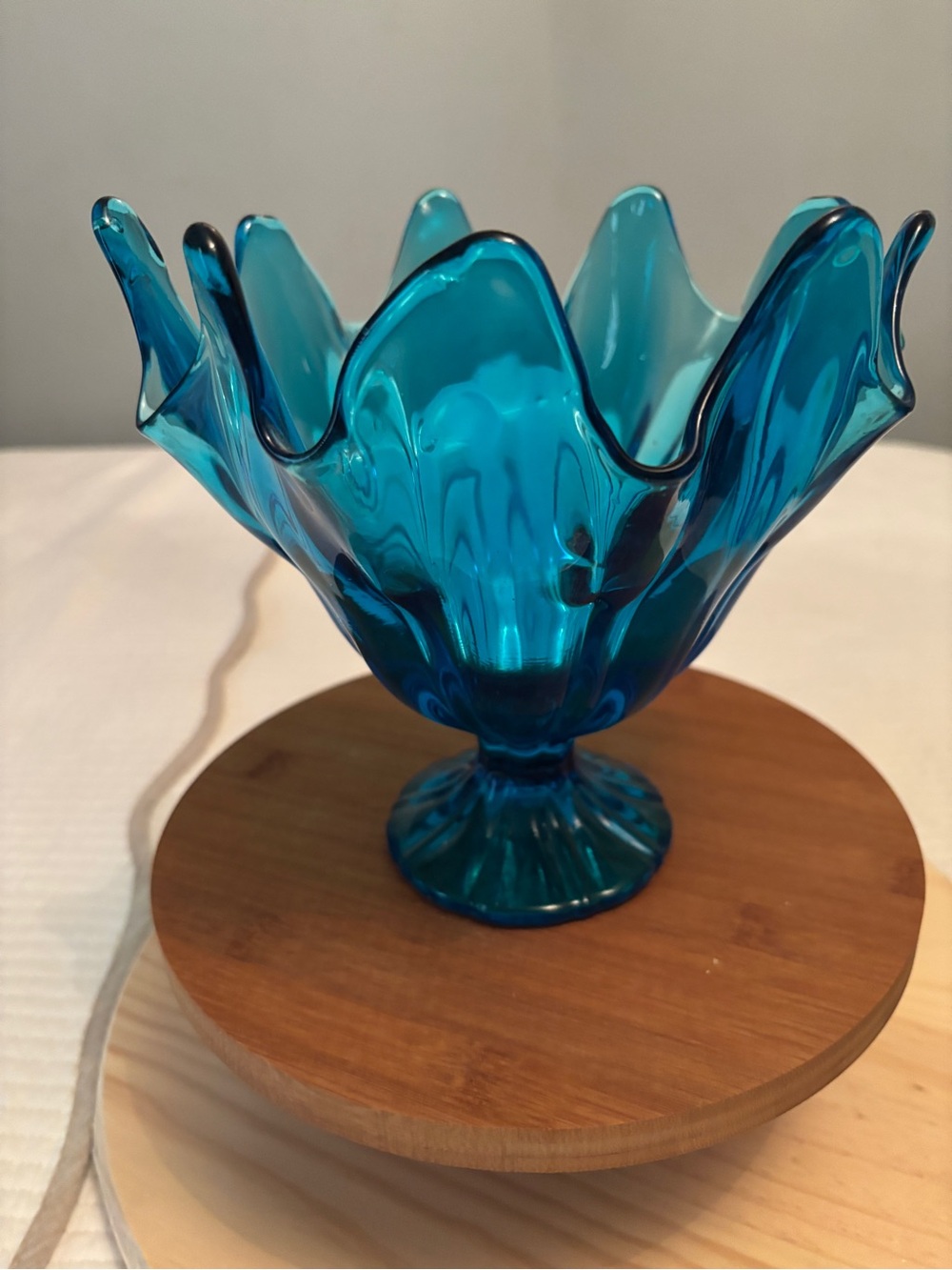 Vintage L.E. Smith “Simplicity" handkerchief compote bowl.